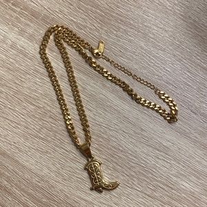 Cowboy Boot Necklace